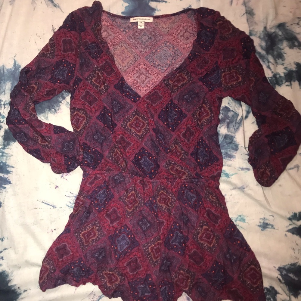 V neck Romper